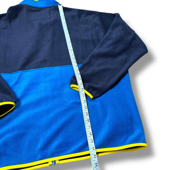 COLUMBIA Back Bowl Full Zip Fleece Jacket Mens 2XL Blue Yellow Vintage Style $95 - Picture 10 of 10